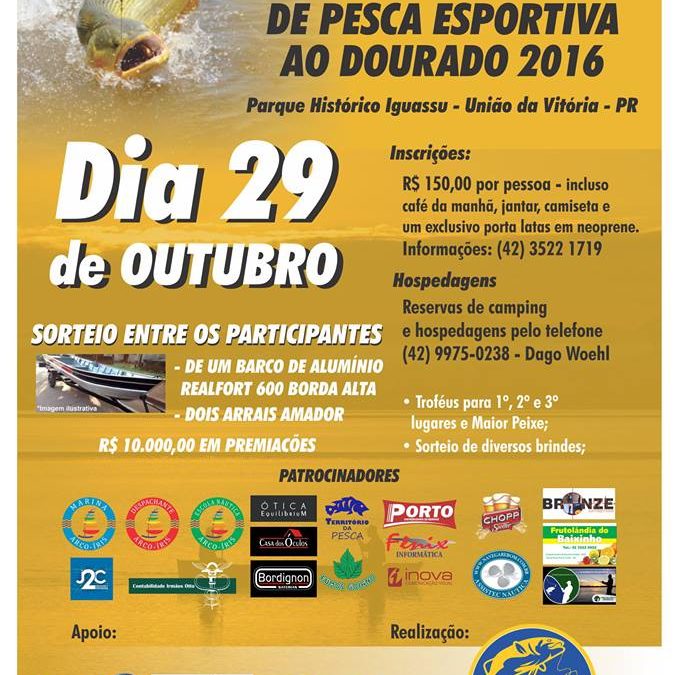 Curso de Engenharia Ambiental da UNIUV é apoiadora do Torneio de Pesca Esportiva ao Dourado 2016