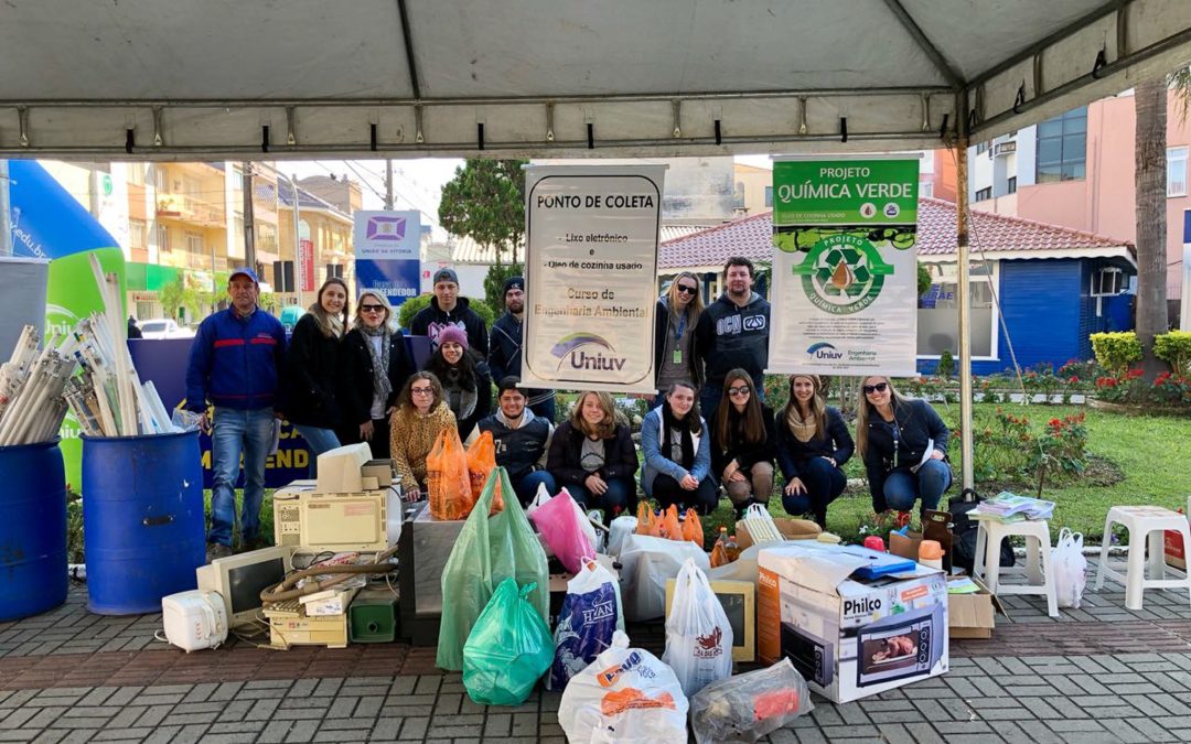 Curso De Engenharia Ambiental Da UNIUV Realiza Coleta Ecológica