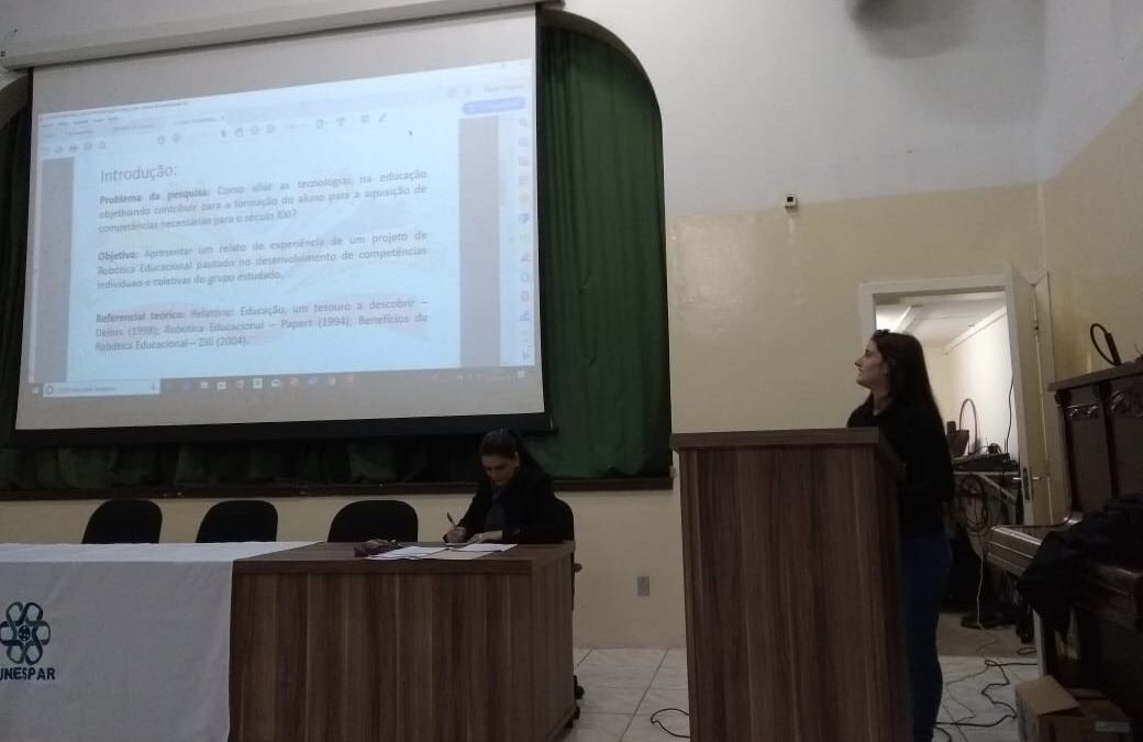 Acadêmicas da UNIUV apresentam artigo em evento científico da Unespar