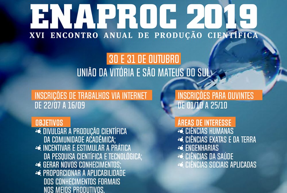 Inscrições para o Enaproc estão abertas