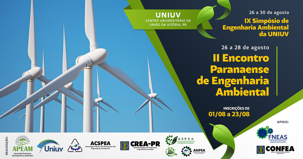 UNIUV será sede do II Encontro Paranaense de Engenharia Ambiental