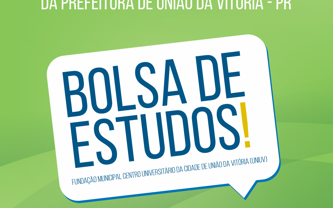 Listagem de inscritos contemplados com a Bolsa de Estudos da Prefeitura de União da Vitória / 2025