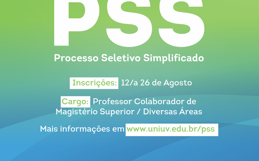Inscrições para contratação temporária de docentes já estão abertas