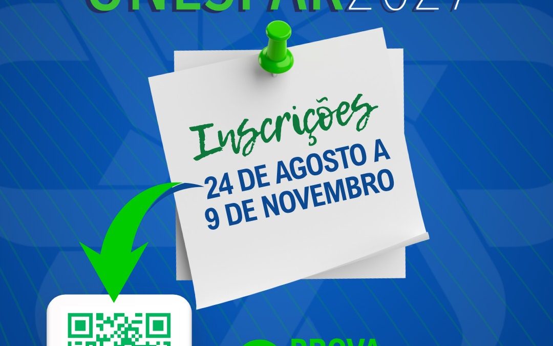 Vestibular Unespar 2027 está com inscrições abertas